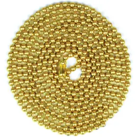60361 Jandorf Beaded Chain With Connector 5 Ft L Brass