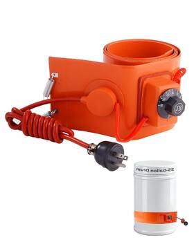 Jb Hdb8620 55 Gallon Drum Heater 110v 1000w Insulated Band For Gal Barrel 70in
