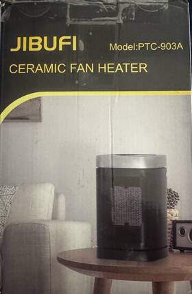 Jibufi Pct-903a Ceramic Fan Heater Model Ptc-903a