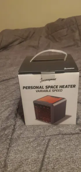 Journeyman 850049913843 Personal Space Heater With Variable Speed New In Box