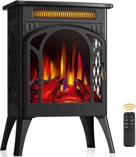 Joy Pebble 323000022370 Electric Portable Space Heater Black With Remote Control New