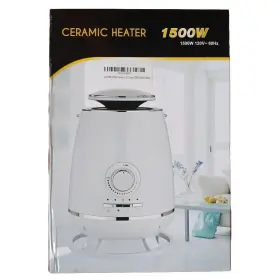 H56003 Joy Pebble Heater White Portable Floor Space Fan 1500w Ceramic