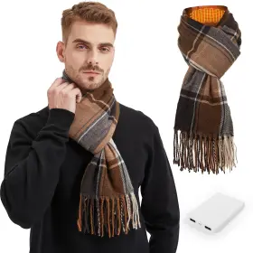 Gokozy-5000 Joytek Heated Scarf For Women Rechargeable Men Three Temp Settings
