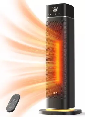 Hp1508r Jrd 24 Inch Space Heater Fast Heating Portable Electric With Remote Nigh
