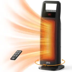 Hpp15h-e Jrd Space Heater Indoor With Thermostat 24 Inch Portable 75 Os