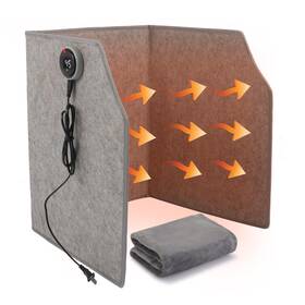 Juilsioa Hm-zxnjb3 Under Desk Leg Warmer With Blanket Foldable Space Heater Timer And Thermo