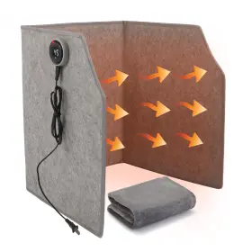 Hm-zxnjb3 Juilsioa Under Desk Leg Warmer With Blanket Foldable Space Heater Timer And Thermo