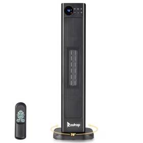 Karl Home 313057362367 1500-watt 30 Inch Indoor Electric Tower Ceramic Fan Space Heater With Remote Cont