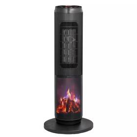 Karl Home 445044386384 1500 W 25 Inch Electric Tower Convection Ceramic Space Heater With 3d Realistic F