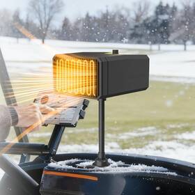 Katywixu 751901971981 Golf Cart Electric Heater 3 Adjustable Settings Hot Cold Warm 360 Adjust