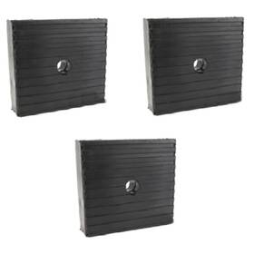 Kchex H40-545 3 Pack Anti Vibration Pads For Air Compressor Or Equipment Solid Rubber 4x4x1