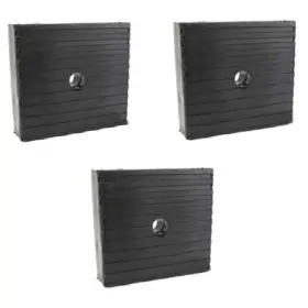 H40-545 Kchex 3 Pack Anti Vibration Pads For Air Compressor Or Equipment Solid Rubber 4x4x1