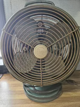 124-7204 Kenmore Vintage Model 1247207 Heat And Cool 2 Speeds Desktop Fan Read