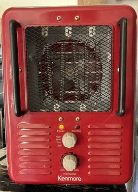 Kenmore 130.95017410 Vintage Space Heater Works Model #95017410 Milkhouse