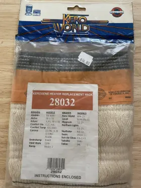 28032 Kero World Kerosene Heater Wick Nos Aladdin Corona Arturo Aloha Keray