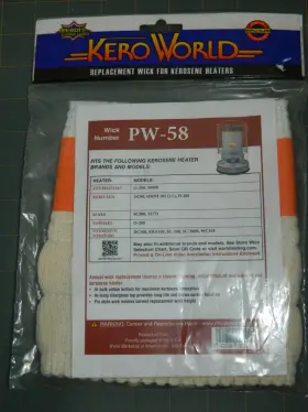 Pw-58 Kero World Pw58 Kerosene Heater Replacement Wick Kero-sun Toyostove Sears