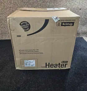 Kb2410-1-eco2s-plus King 2-stage Electronic Garage Heater With Remote Temperature Sensor 10kw / 240v