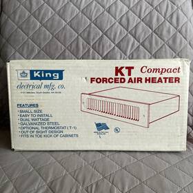 King Kt1215-t Electric Kt 120-volt 1500-watt Multi-watt Kick Space Heater White