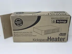 Kt2410-w King Electric 240v 1000/500 Watt Kickspace Heater White - Open Box