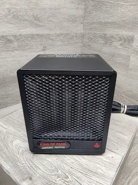 H-0411 King Of Fans H411 Vintage Adjustable Ceramic Heater 1500 Watt Tested Read
