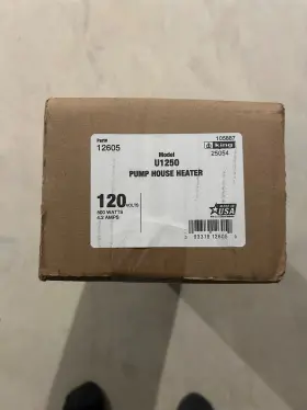 U1250 King 120v 500w Pump House Heater