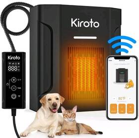 Kiroto 445008721725 Dog House Heater With Thermostat Wifi Control Pet