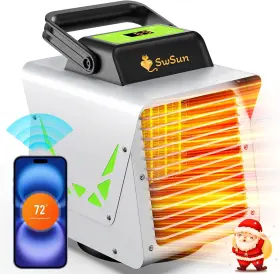 G2308-1 Kiroto 1500w Greenhouse Heater With App Remote Control Portable Outdoor Winter