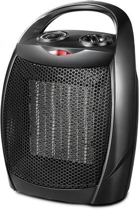 Kismile B08ks64pq7 Small Ceramic Electric Space Heater Portable Fan 750/1500w Etl Listed