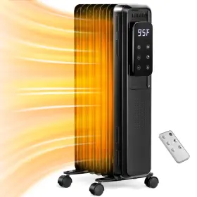 Hd986-b7 Kismile Radiator Heater 1500w Electric Portable Space Oil Filled With Lcd