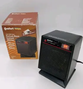 Ceh2218 Kmart Corp Comfort Edge Air Heater Model 1500w Black Swivel Base Works Great