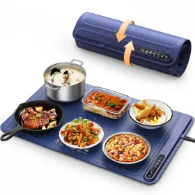 Hcb6040 Kpptyum Food Warming Mat - Fast Heating Silicone Electric Tray With 4 Level T