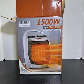 1500w Ksm 313049433471 Ceramic Portable Electric Space Heater Fan With Thermostat For Indoor Use