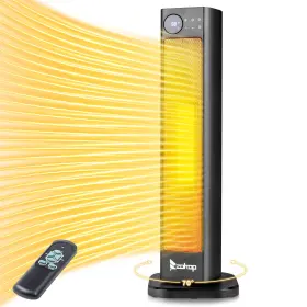 1500w Ktaxon 680358186870 Ptc Ceramic Tower Space Heater 70 Oscillation 12h Timer 5 Modes