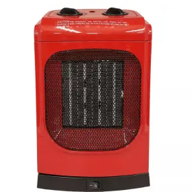 369927 Kul 1500 Watt Red Ceramic Fan Heater - Model Rotating Tip-over Protect