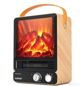 Ht1901 Kuppet Portable Heater Electric Fireplace 750/1500 Watts Works
