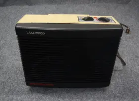 747-c Lakewood Vintage Portable Electric Heater Fan Model Works Great Tested