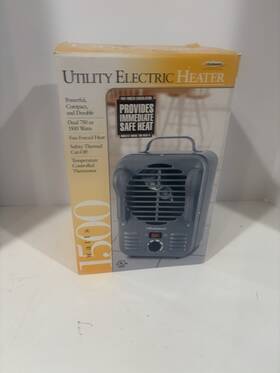 Lakewood 7902/3r Portable Electric Heater 1500w Fan-forced All Metal Thermostat Safety
