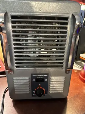 1300 Lakewood 792/a Space Heater Portable Utility Forced Air 1300/1500 Watts Gray Hb2