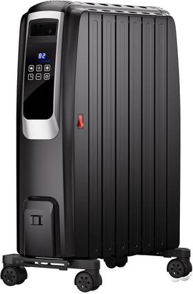 Landeagle Le-01800 Oil Filled Radiator Heater 1500w Electric With Thermostat