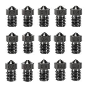 Lankegu Lkg-3d-081 15pcs Hardened Nozzles Kit For Anycubic Kobra 3d Printer 7pcs 0.4mm