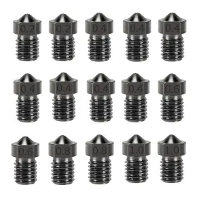 Lkg-3d-081 Lankegu 15pcs Hardened Nozzles Kit For Anycubic Kobra 3d Printer 7pcs 0.4mm