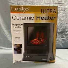 Ca20100 Lasco Lasko Ultra Ceramic Fireplace Heater 1500 W Flame Ambiance And Heat