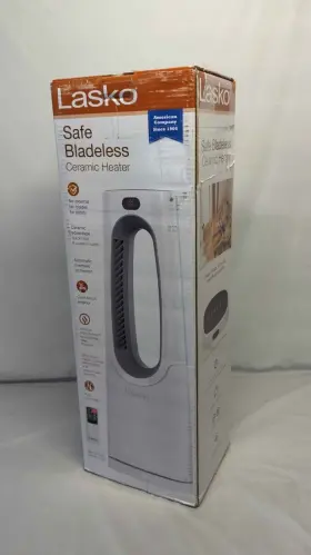 Cw105 Lasko 046013771476 - 1500-watt Bladeless Ceramic Tower Space Heater With Timer And Remote