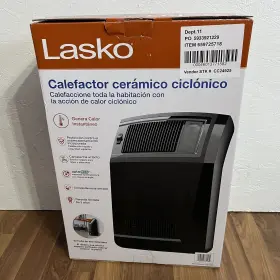 1500w Lasko 046013771582 Cc24925 Cyclonic Ceramic Console Electric Space Heater With Timer