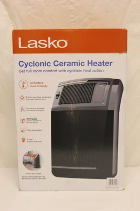 1500w Lasko 195925818073 Cyclonic Ceramic Console Electric Space Heater With Timer Tested E1