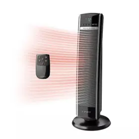 1500w Lasko 313101914924 30 Inch Black Indoor Electric Tower Forced Air Ceramic Space Heater With Th