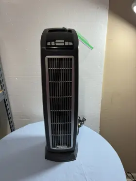 7144 Lasko 5144 24 Inch Oscillating Ceramic Tower Space Heater With Remote Control Black