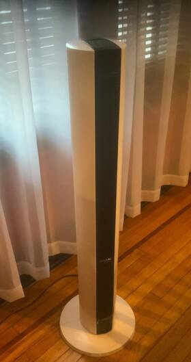 Lasko 705353246807 All Season 1500-watt Electric Oscillating Space Heater And Fan Combo Tower With