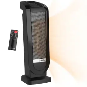 1500w Lasko 711181877694 22 Inch Black Electric Tower Oscillating Ceramic Space Heater With Digital