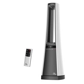 Lasko 726084634053 27 Inch 1500w Oscillating Bladeless Space Heater With Remote White/gray Aw300